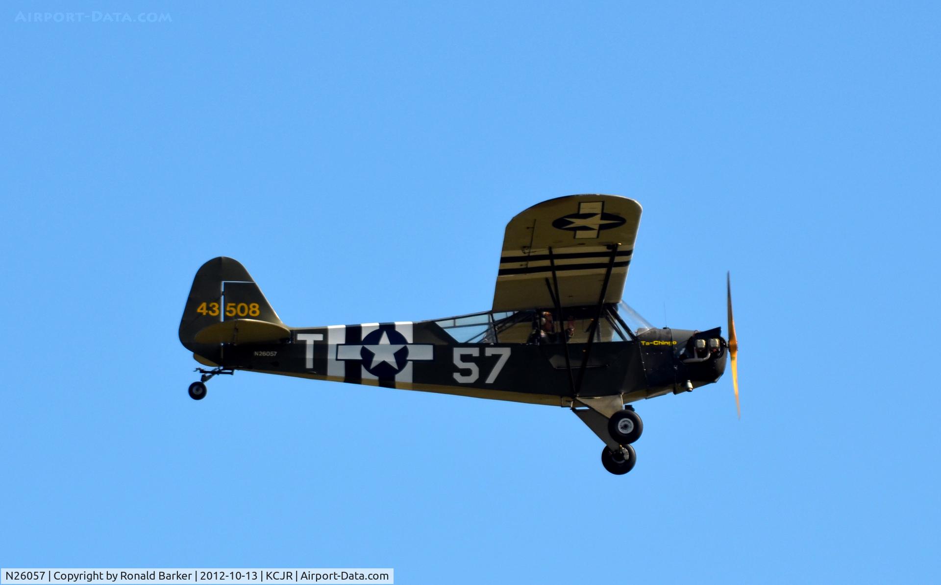 N26057, 1939 Piper J3C-65 Cub C/N 3999, Flypast - Culpeper Air Fest 2012