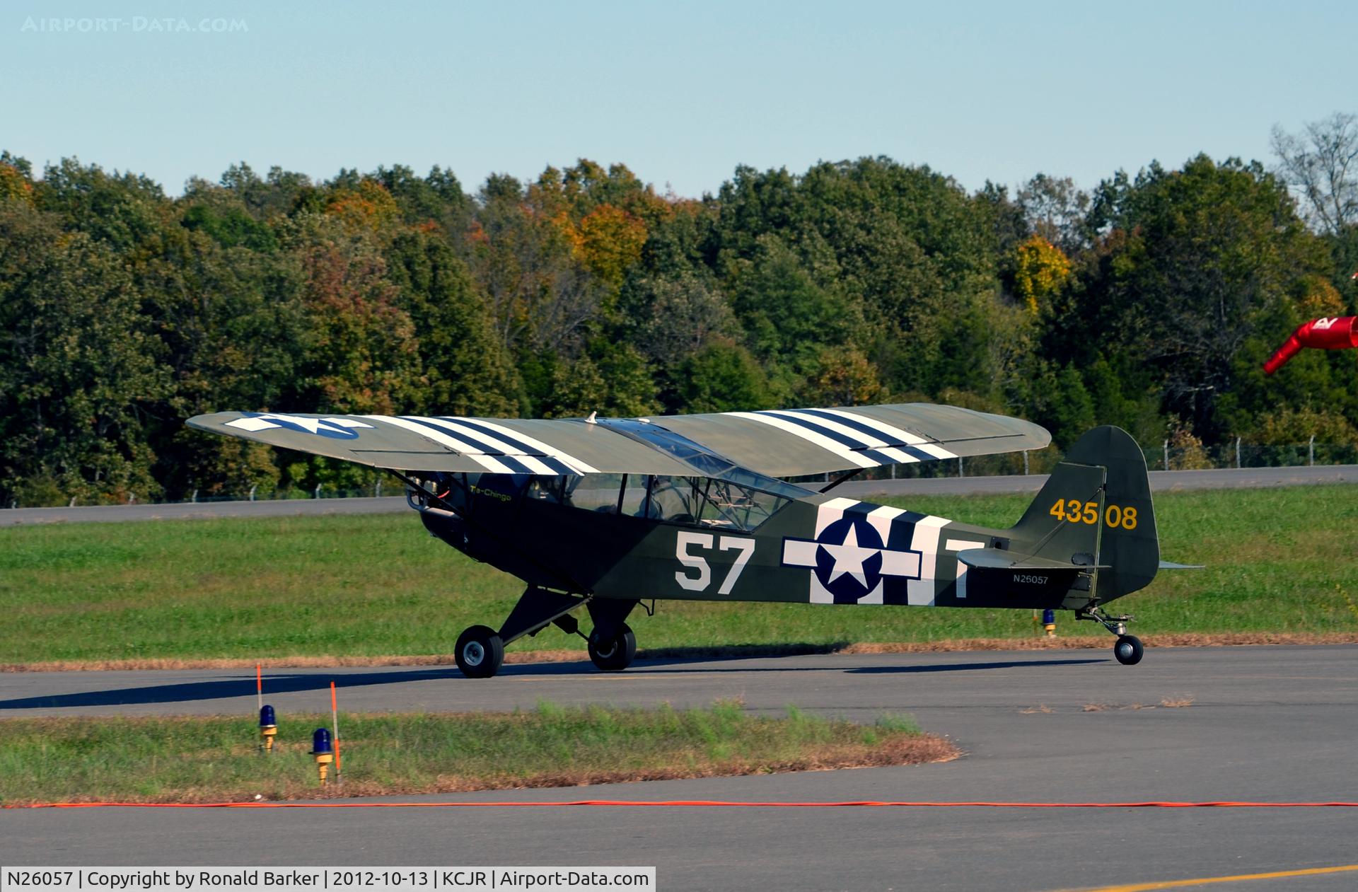 N26057, 1939 Piper J3C-65 Cub C/N 3999, Taxi - Culpeper Air Fest 2012