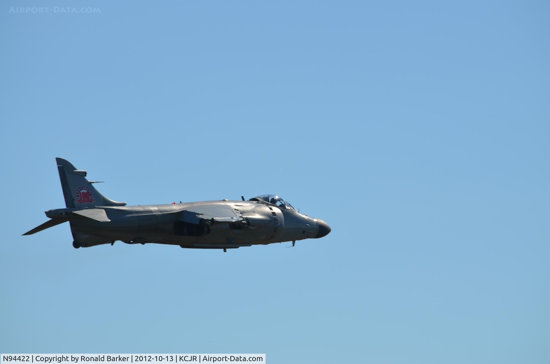 N94422, 1979 British Aerospace Sea Harrier F/A.2 C/N 41H-912002/DB2, Takeoff - Culpeper Air Fest 2012