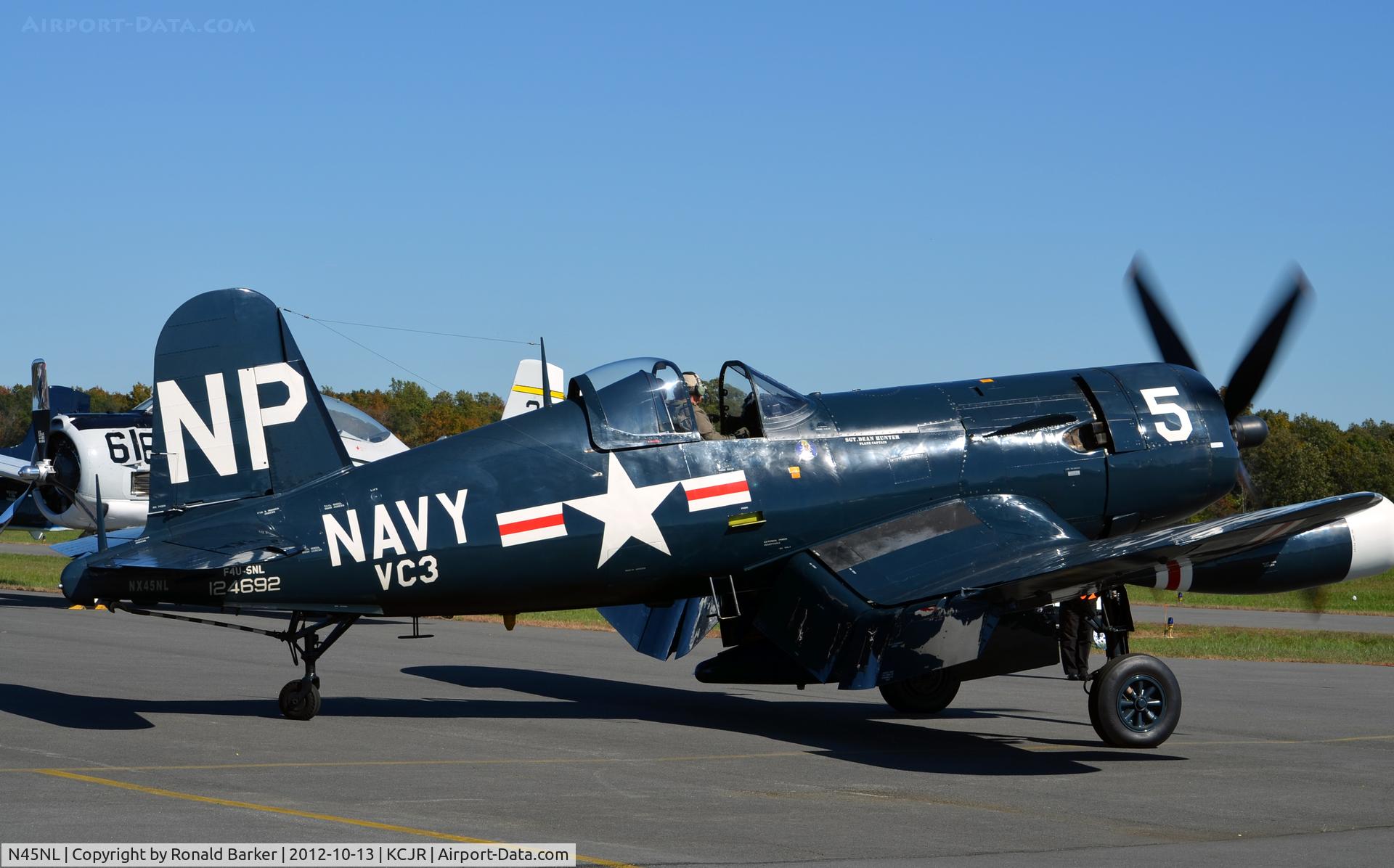 N45NL, 1951 Vought F4U-5NL Corsair C/N 124692, Taxi - Culpeper Air Fest 2012