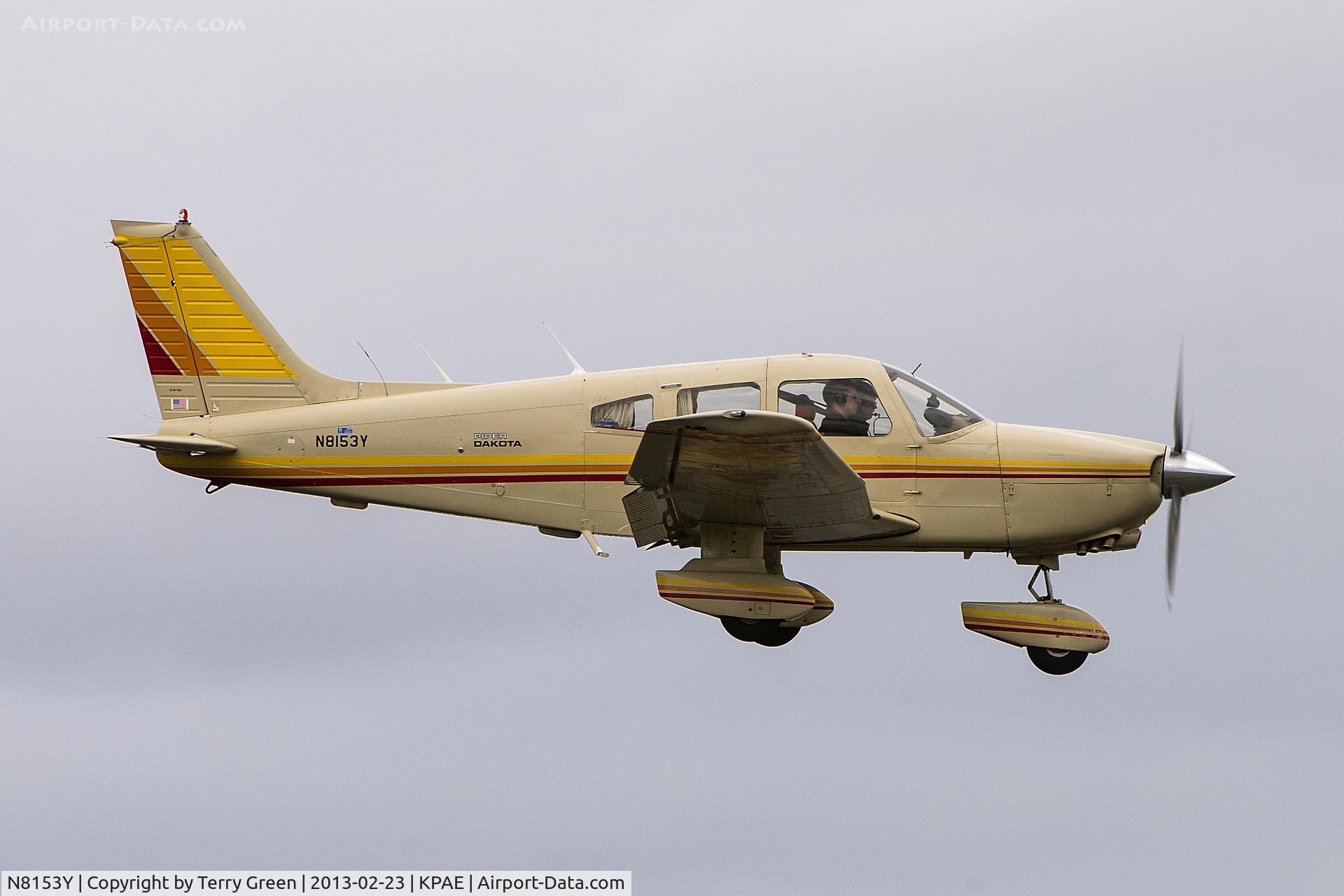 N8153Y, 1980 Piper PA-28-236 Dakota C/N 28-8011086, Landing @ KPAE on 16R