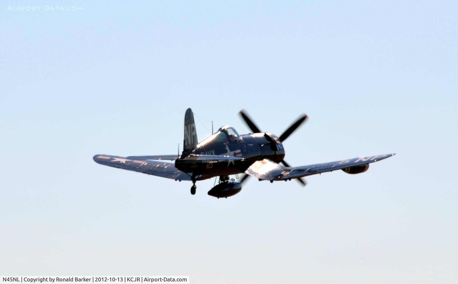 N45NL, 1951 Vought F4U-5NL Corsair C/N 124692, Takeoff - Culpeper Air Fest 2012