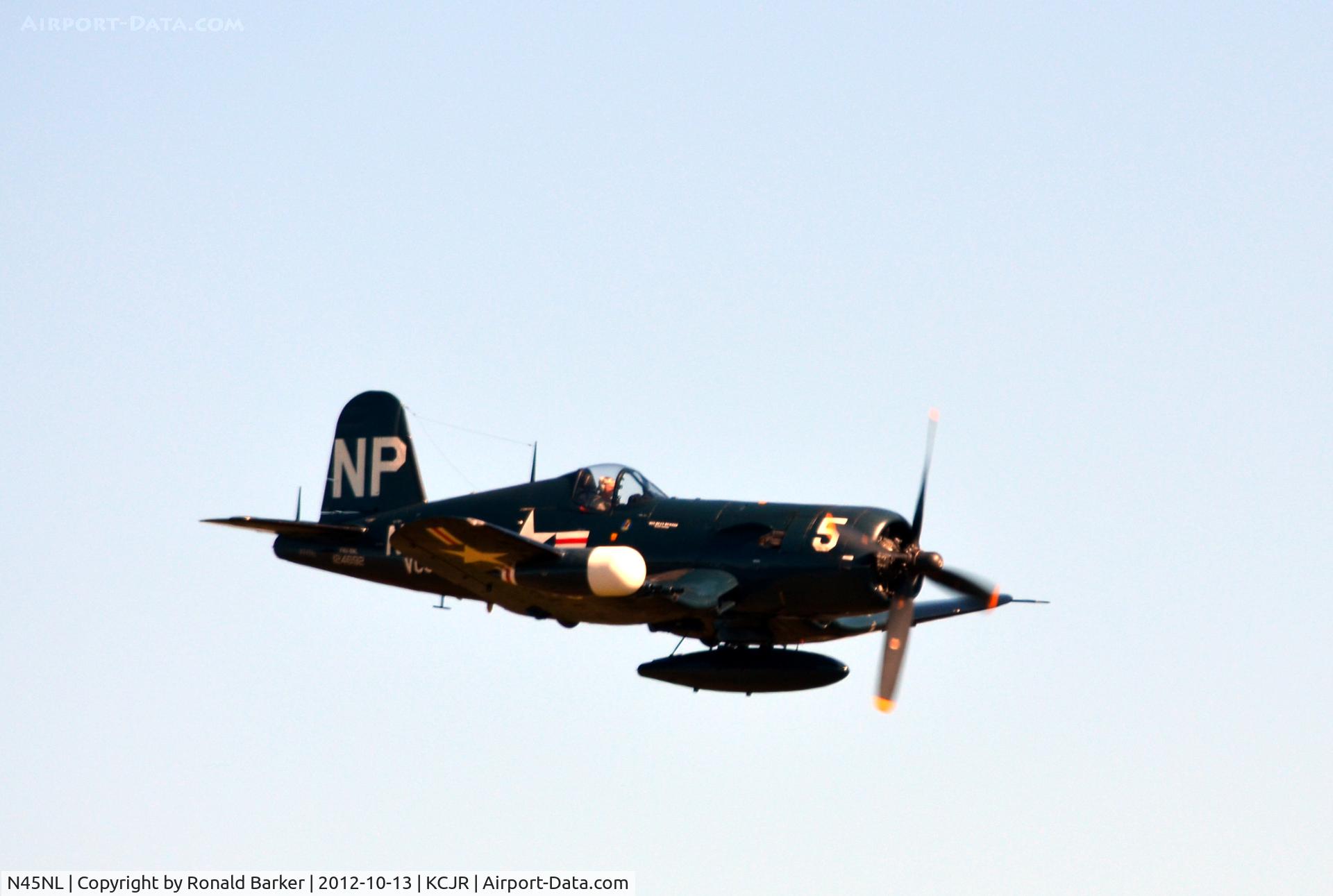 N45NL, 1951 Vought F4U-5NL Corsair C/N 124692, High speed pass - Culpeper Air Fest 2012