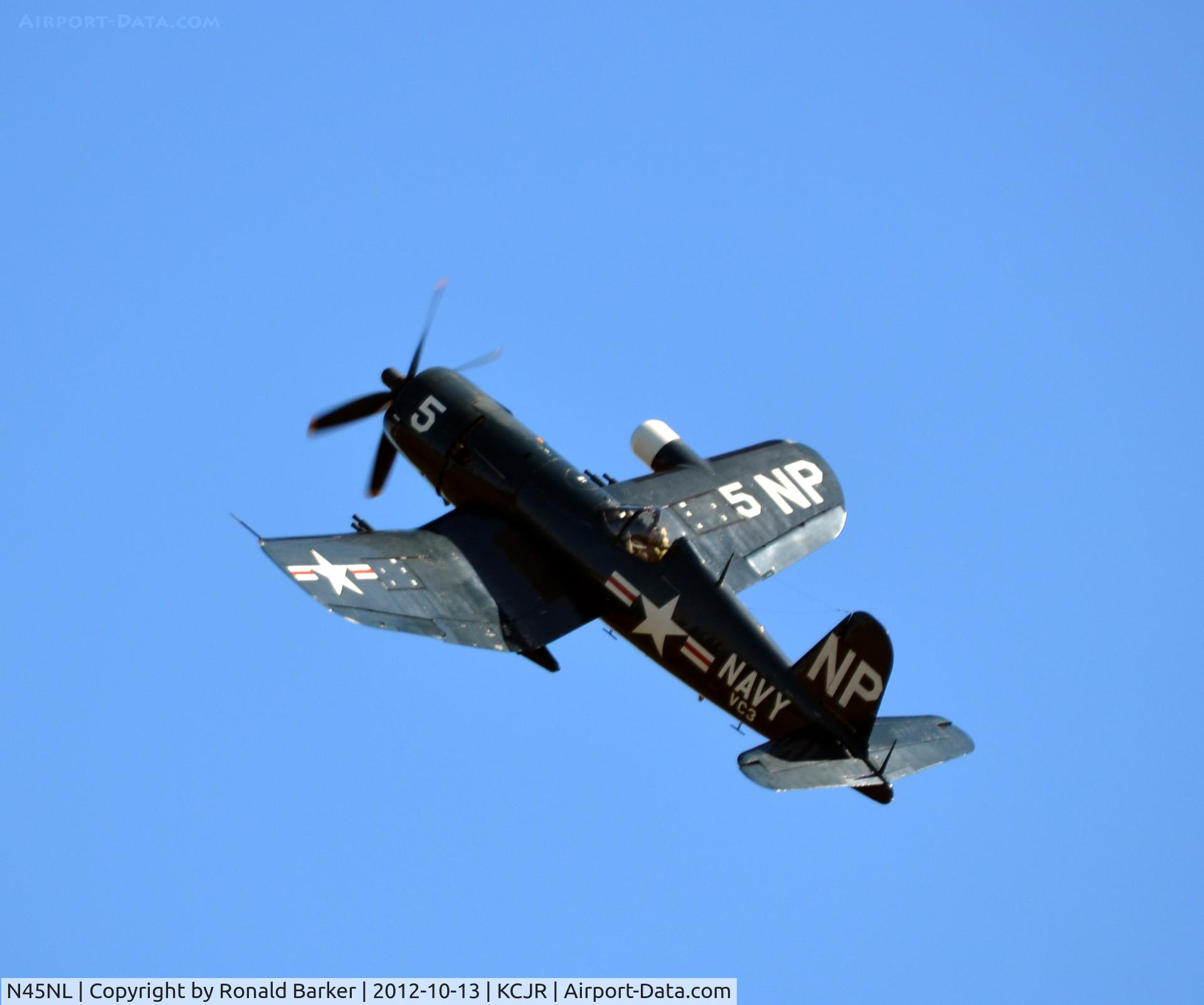 N45NL, 1951 Vought F4U-5NL Corsair C/N 124692, Air show - Culpeper Air Fest 2012
