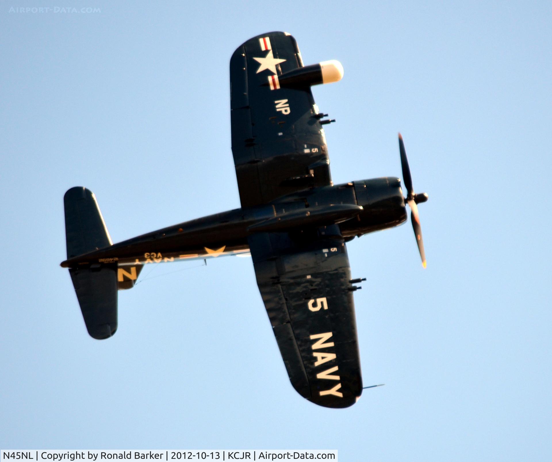 N45NL, 1951 Vought F4U-5NL Corsair C/N 124692, Air show - Culpeper Air Fest 2012