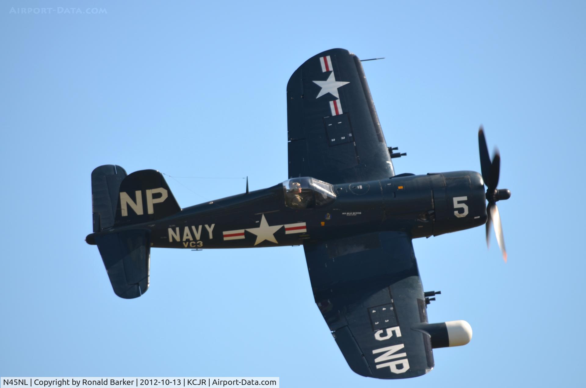 N45NL, 1951 Vought F4U-5NL Corsair C/N 124692, Air show - Culpeper Air Fest 2012