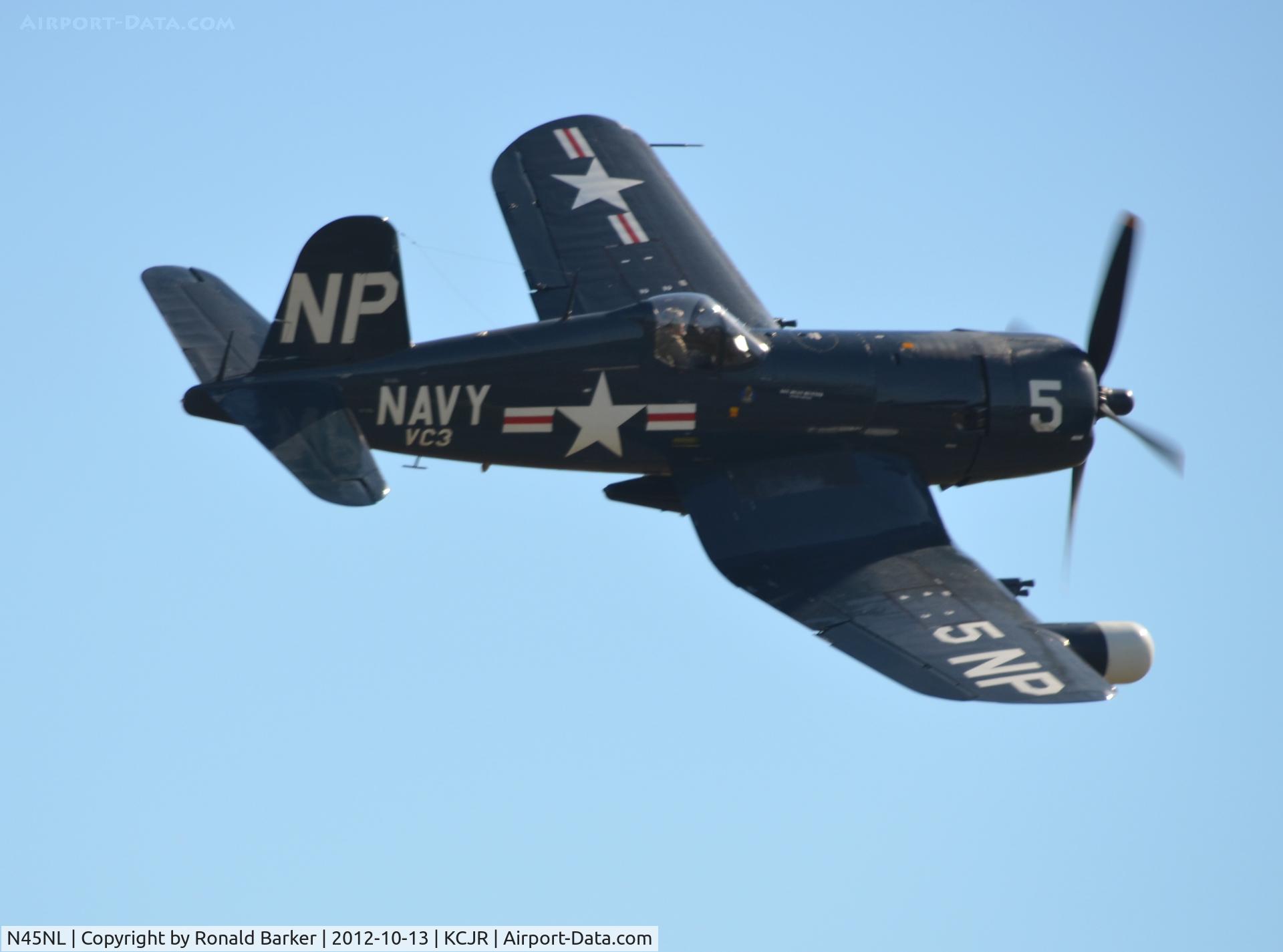 N45NL, 1951 Vought F4U-5NL Corsair C/N 124692, Air Show - Culpeper Air Fest 2012