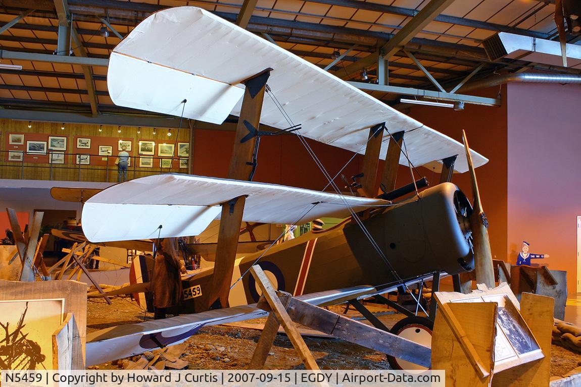 N5459, Sopwith Triplane Replica C/N Not found N5459, At the Fleet Air Arm Museum. BAPC.111