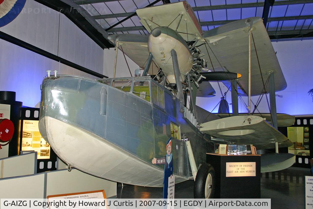 G-AIZG, 1946 Supermarine Walrus I C/N 6S/21840, At the Fleet Air Arm Museum. Painted as L2301.