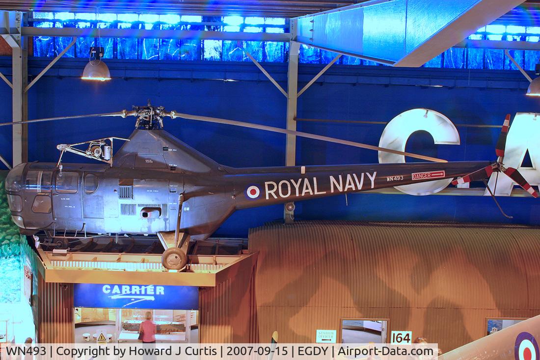 WN493, Westland WS.51 Dragonfly HR.5 C/N WA/H/070, At the Fleet Air Arm Museum.