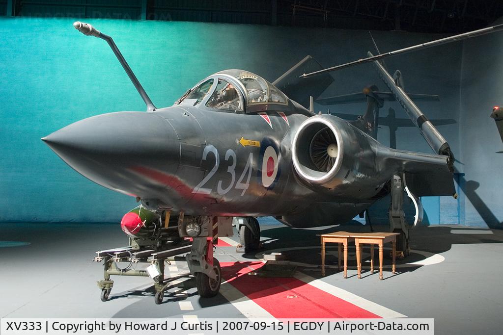 XV333, 1967 Hawker Siddeley Buccaneer S.2B C/N B3-11-66, At the Fleet Air Arm Museum. Coded 234/H.