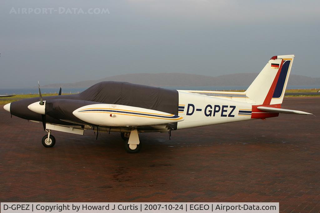 D-GPEZ, 1991 Piper PA-30-160 C Twin Comanche C/N 30-1871, Privately owned.