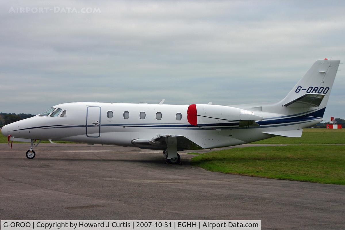 G-OROO, 2007 Cessna 560XL Citation XLS C/N 560-5724, Corporate.