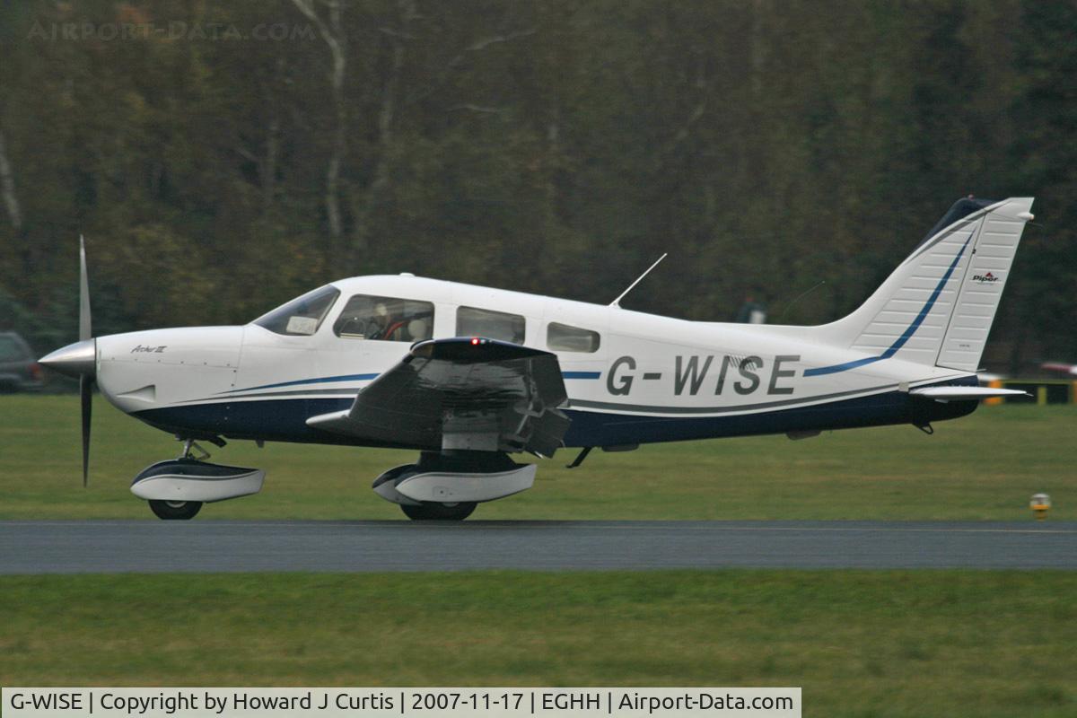 G-WISE, 2007 Piper PA-28-181 Cherokee Archer III C/N 28-43658, Privately owned.