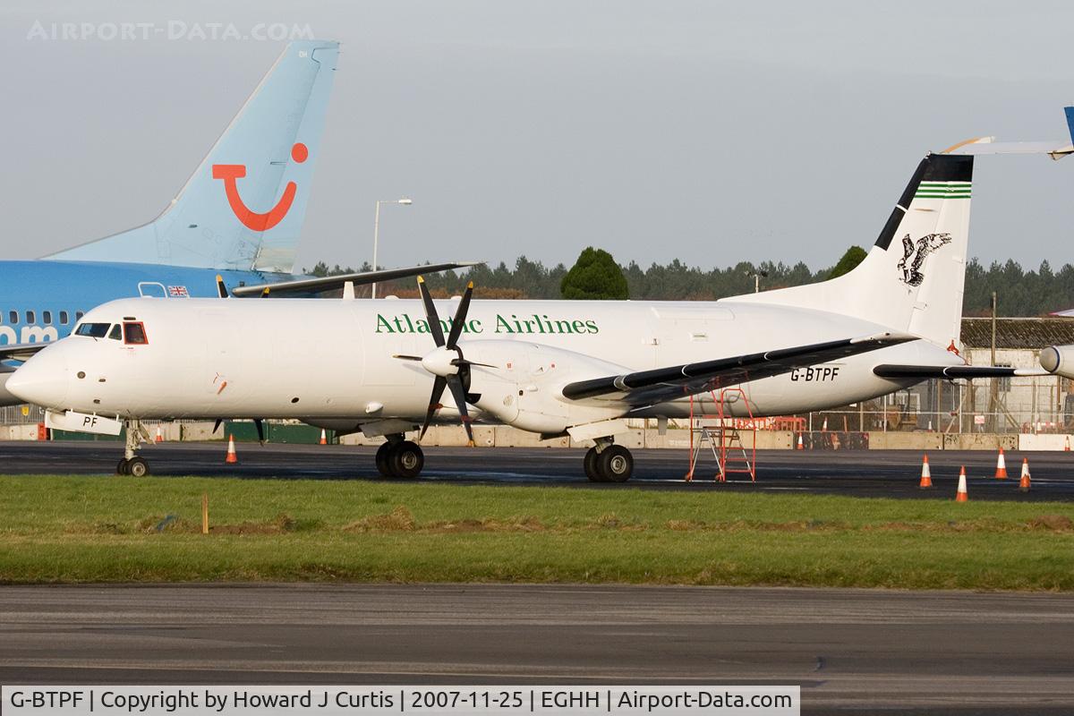 G-BTPF, 1989 British Aerospace ATP(F) C/N 2013, Atlantic Airlines.