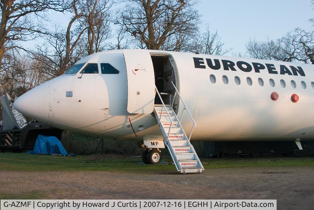 G-AZMF, 1972 BAC 111-530FX One-Eleven C/N BAC.240, European Aviation, preserved at the Bournemouth Aviation Museum. Rare shot of the front door open.