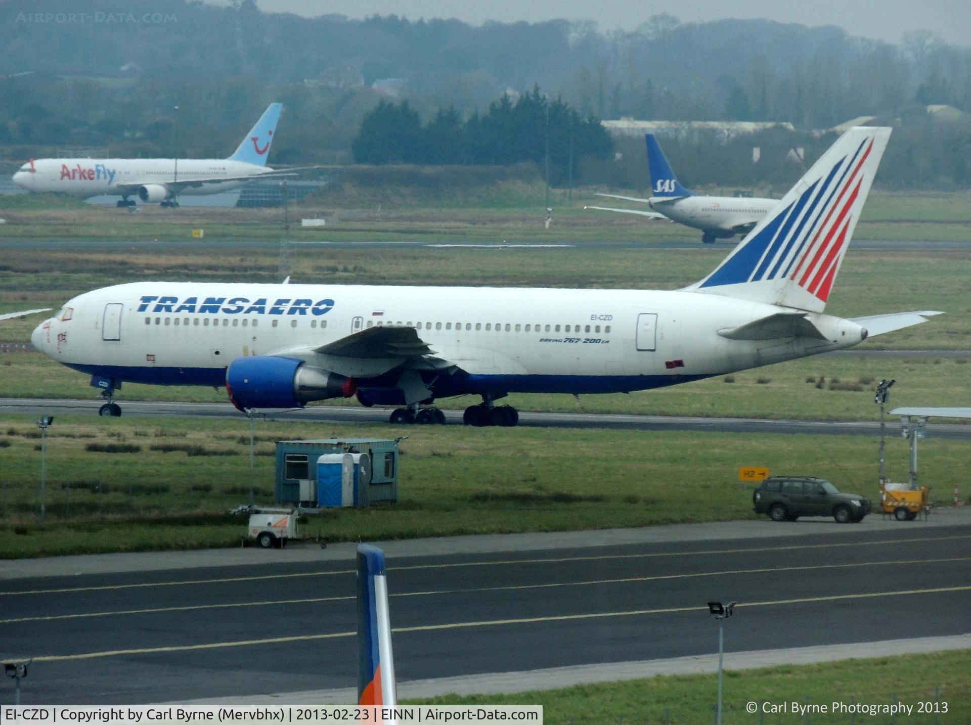 EI-CZD, 1986 Boeing 767-216 C/N 23623, Taken from the Viewing Terrace through glass.