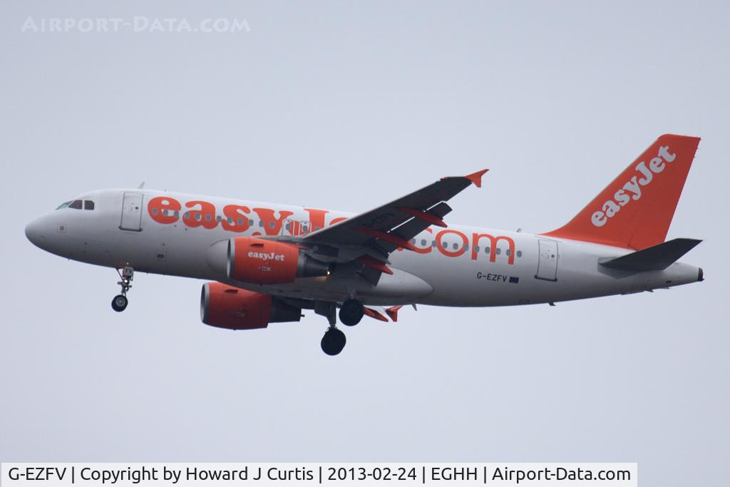 G-EZFV, 2010 Airbus A319-111 C/N 4327, easyJet; EZY6394 from Geneva.
