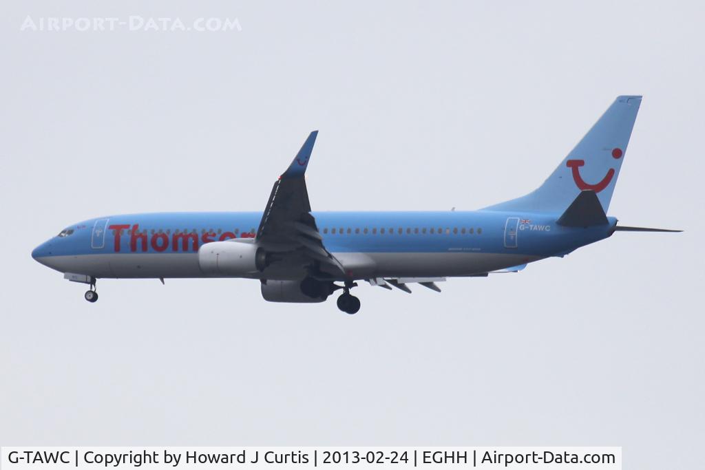 G-TAWC, 2012 Boeing 737-8K5 C/N 39922, Thomson Airways; TOM6717 from Turin.