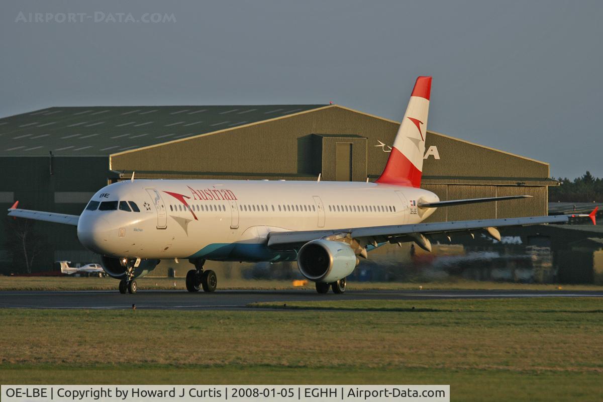 OE-LBE, 1998 Airbus A321-211 C/N 935, Austrian Airlines.