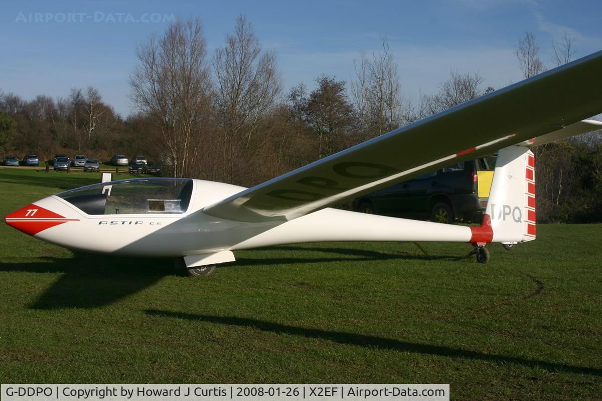 G-DDPO, 1977 Grob G-102 Astir CS77 C/N 1632, Dorset Gliding Club. Ex BGA.2275; coded DPQ. At the gliding club field at Eyres Field, Gallows Hill, Dorset.