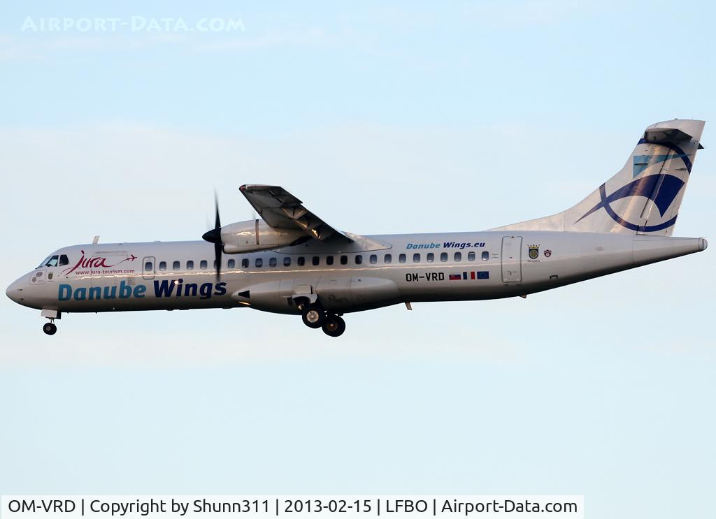 OM-VRD, 1990 ATR 72-202 C/N 177, Landing rwy 32L