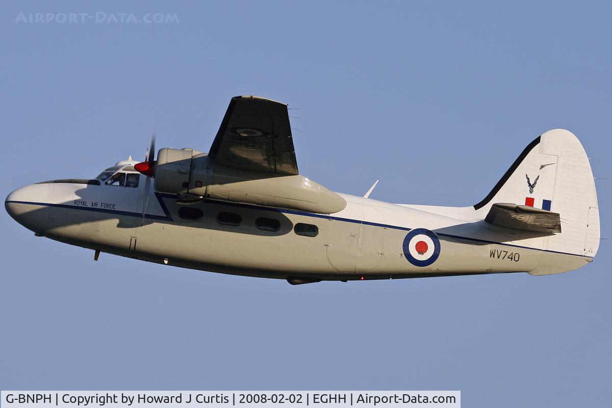 G-BNPH, 1955 Hunting Percival P-66 Pembroke C1 C/N PAC/66/027, Painted as WV740. Privately owned.