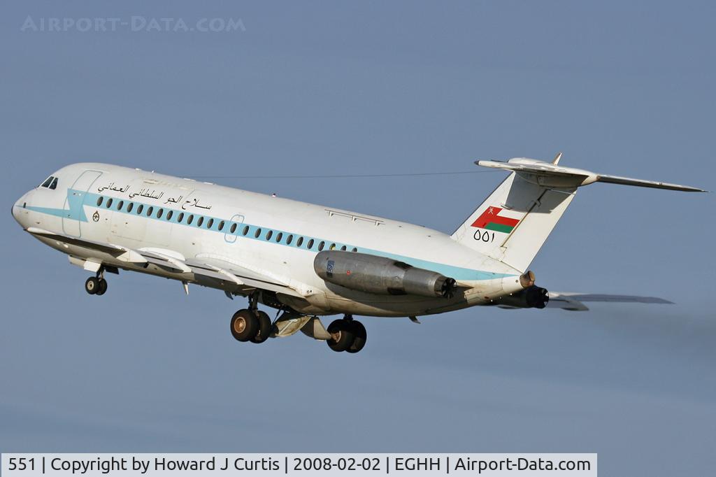 551, 1974 BAC 111-485GD One-Eleven C/N BAC.247, Royal Air Force of Oman.