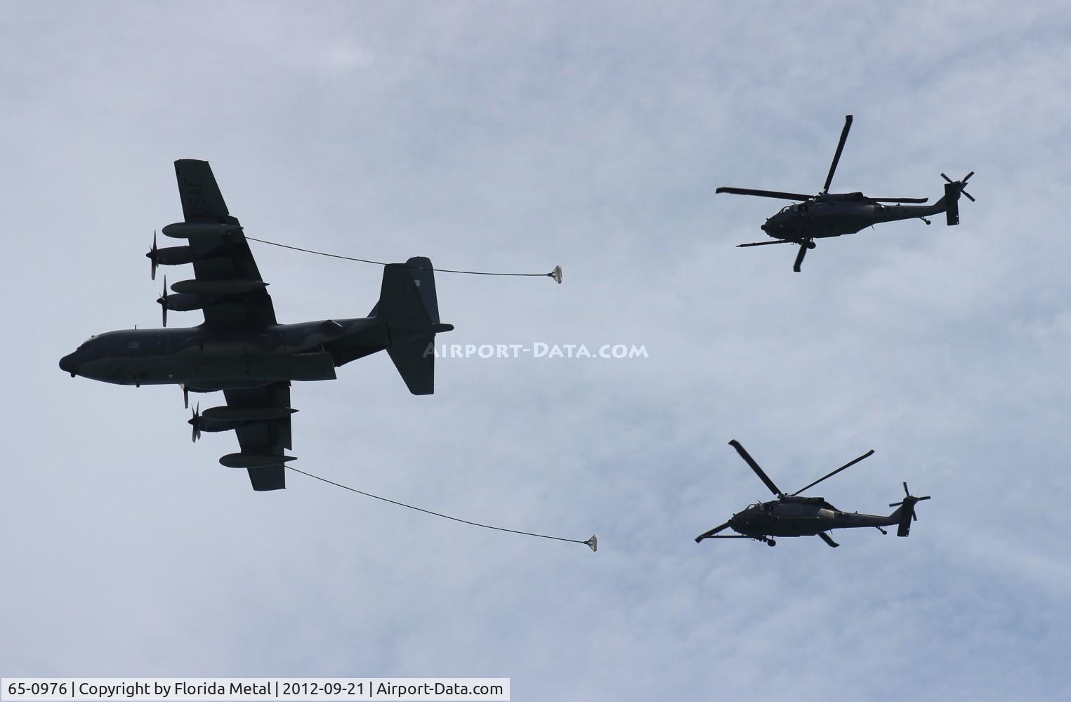 65-0976, 1965 Lockheed HC-130P Hercules C/N 382-4126, HC-130P Hercules over Cocoa Beach with Pavehawks