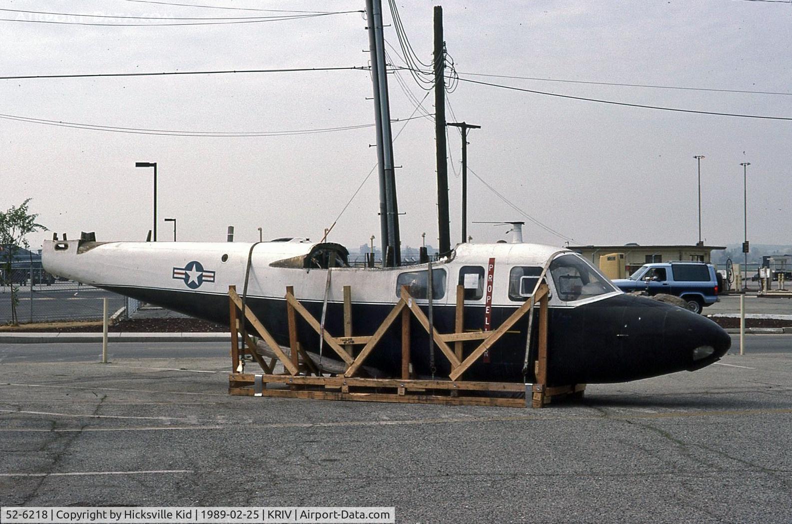52-6218, 1952 Aero Commander YU-9A (YL-26) C/N 520-21, 1952 Aero Commander YU-9A (YL-26) in crate.