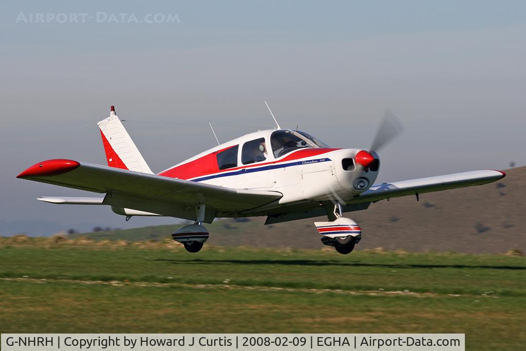 G-NHRH, 1967 Piper PA-28-140 Cherokee C/N 28-22807, Privately owned. A resident here, just about to touch down.
