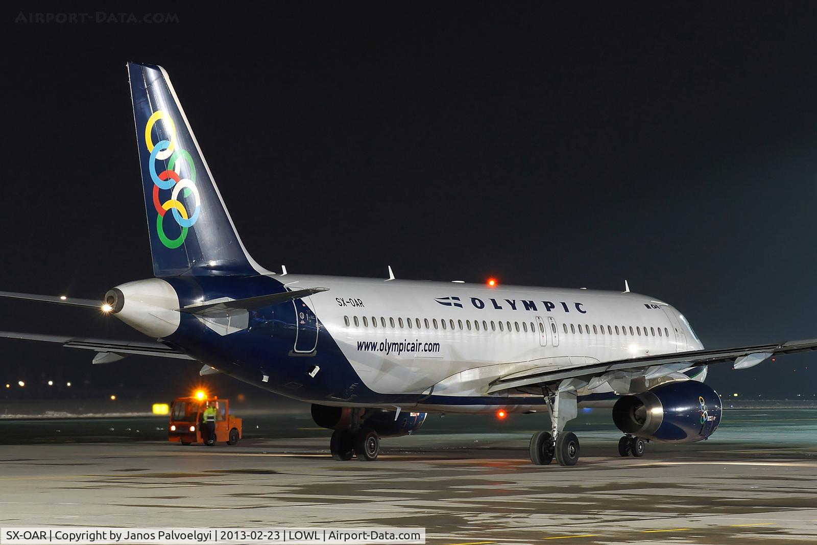 SX-OAR, 2009 Airbus A320-232 C/N 3812, Olympic Air Airbus A320-232 on apron in LOWL/LNZ