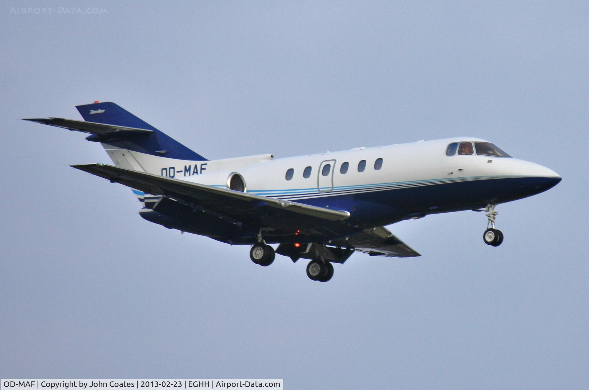 OD-MAF, 2003 Raytheon Hawker 800XP C/N 258631, Returning from air test