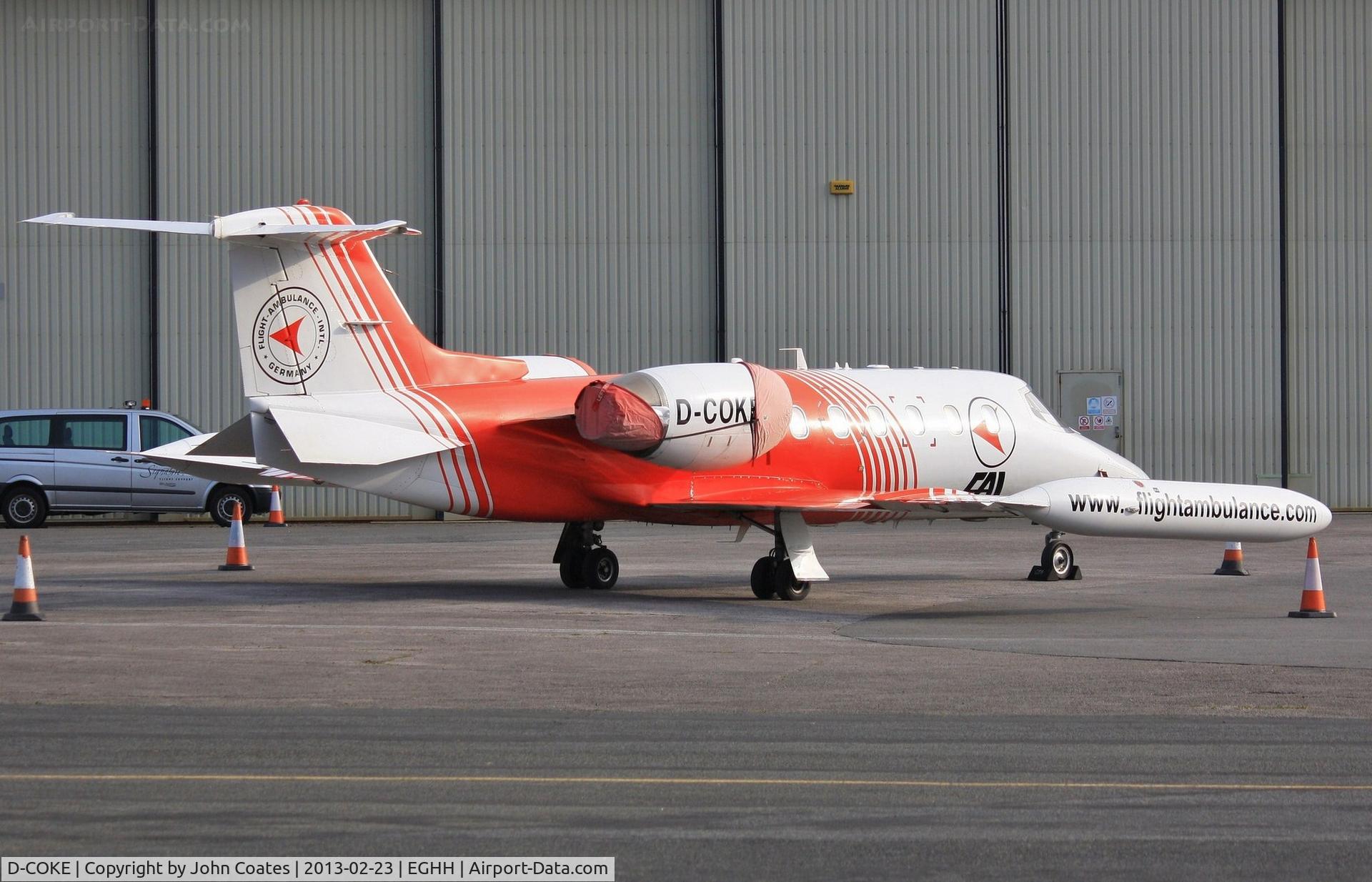 D-COKE, 1981 Gates Learjet 35A C/N 35A-447, Parked at Sigs after very early morning arrival