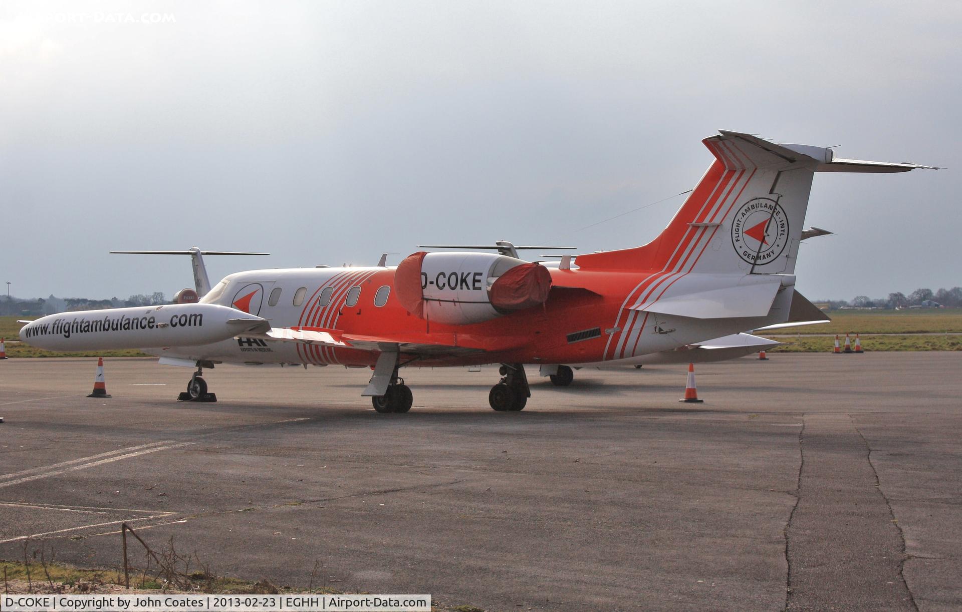 D-COKE, 1981 Gates Learjet 35A C/N 35A-447, Resting at Sigs