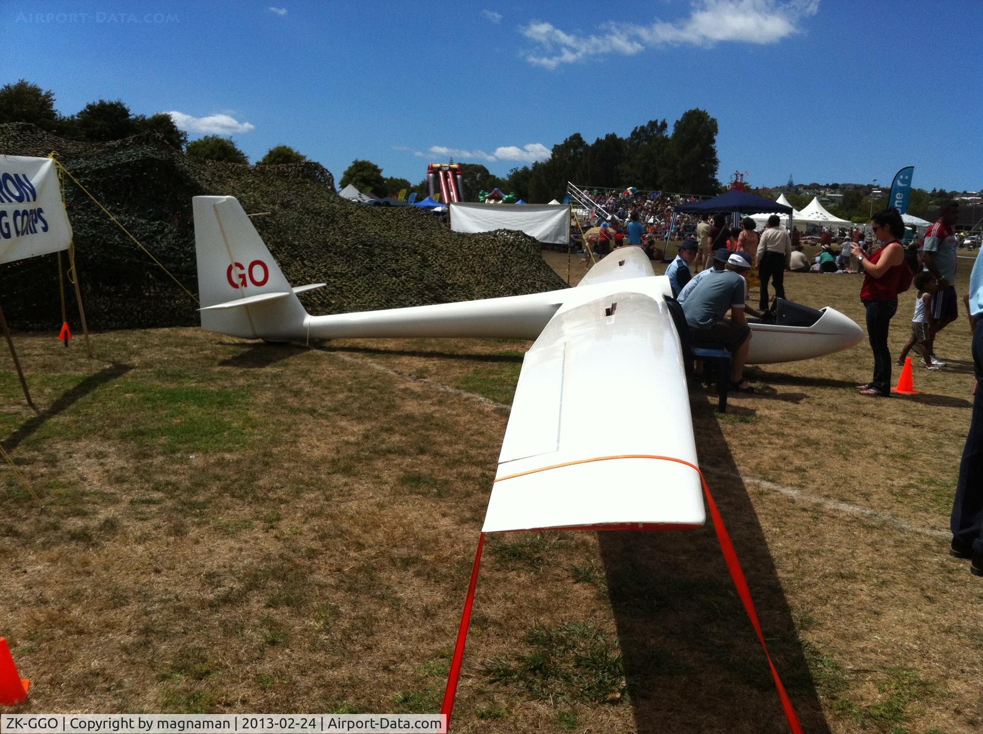 ZK-GGO, Schleicher ASW-15 C/N 15069, Air cadet glider at Howick Military Tattoo