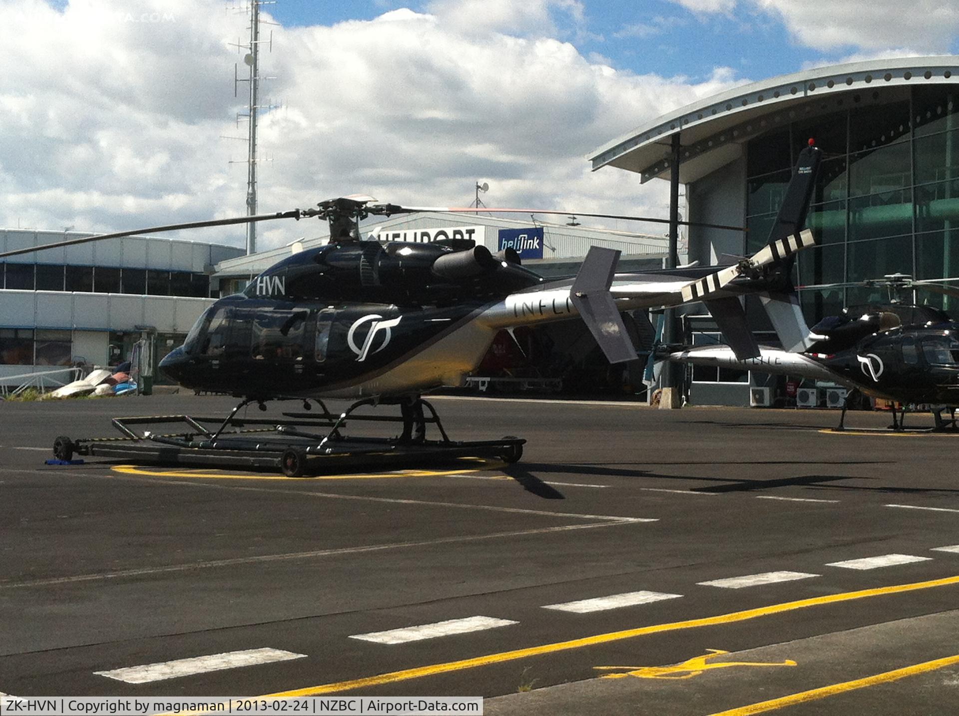 ZK-HVN, Bell 427 C/N 56017, Bell 427 c/n 56017 operated by Heliflite. At main Auckland Docks Heliport.