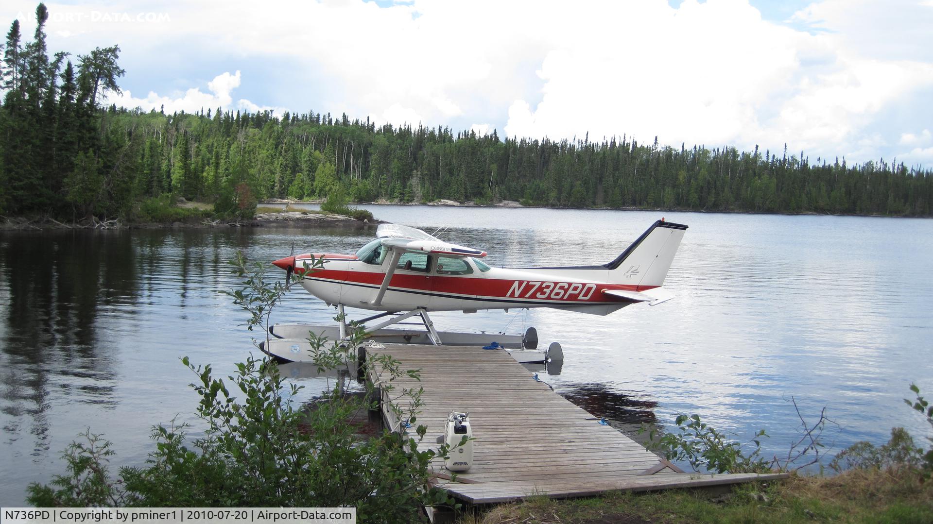 N736PD, 1977 Cessna R172K Hawk XP C/N R1722673, Lake Wapikaimaski