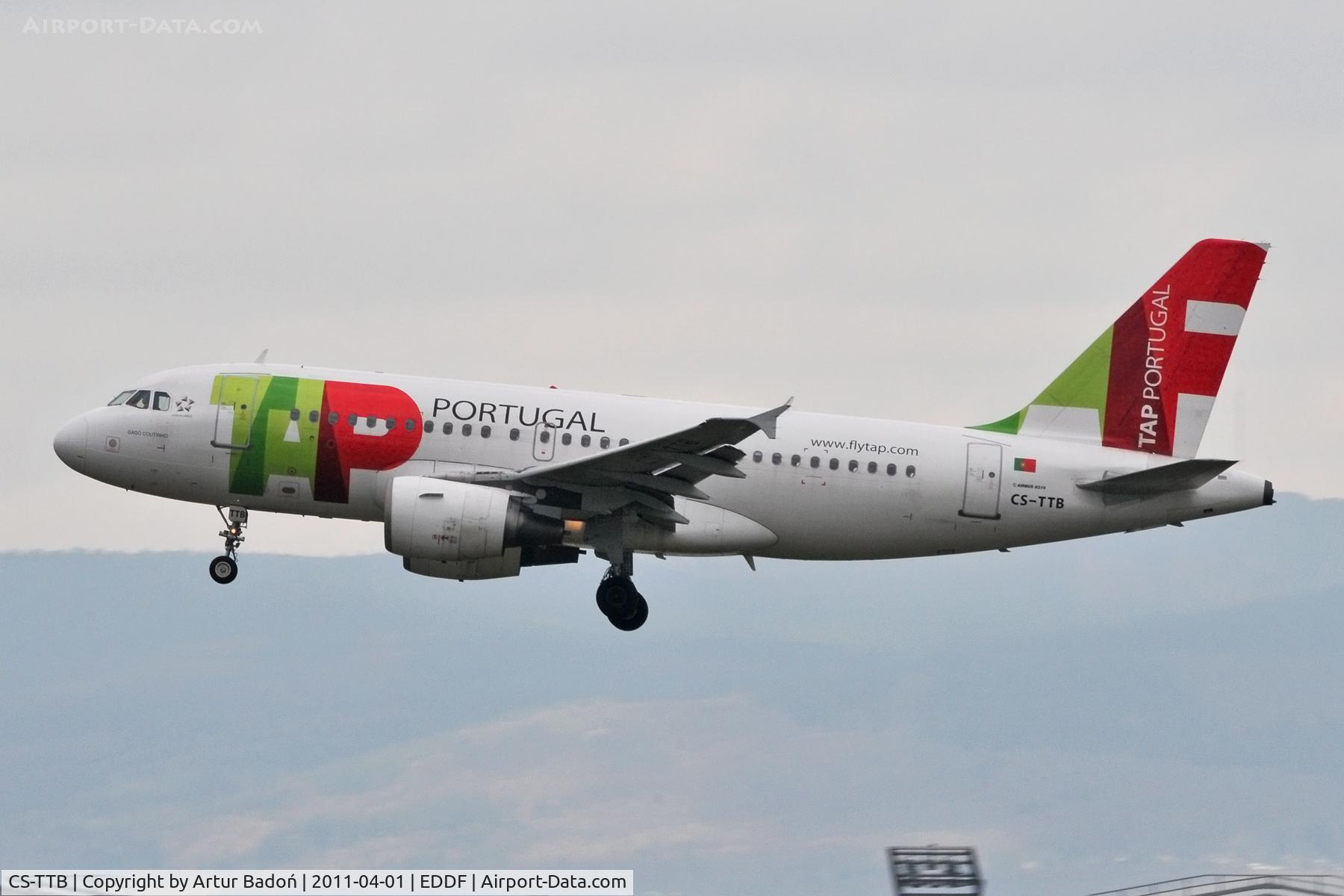 CS-TTB, 1997 Airbus A319-111 C/N 755, TAP Portugal