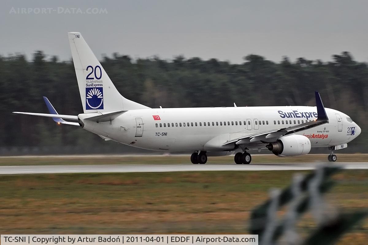 TC-SNI, 2005 Boeing 737-8FH C/N 29671, Sun Express