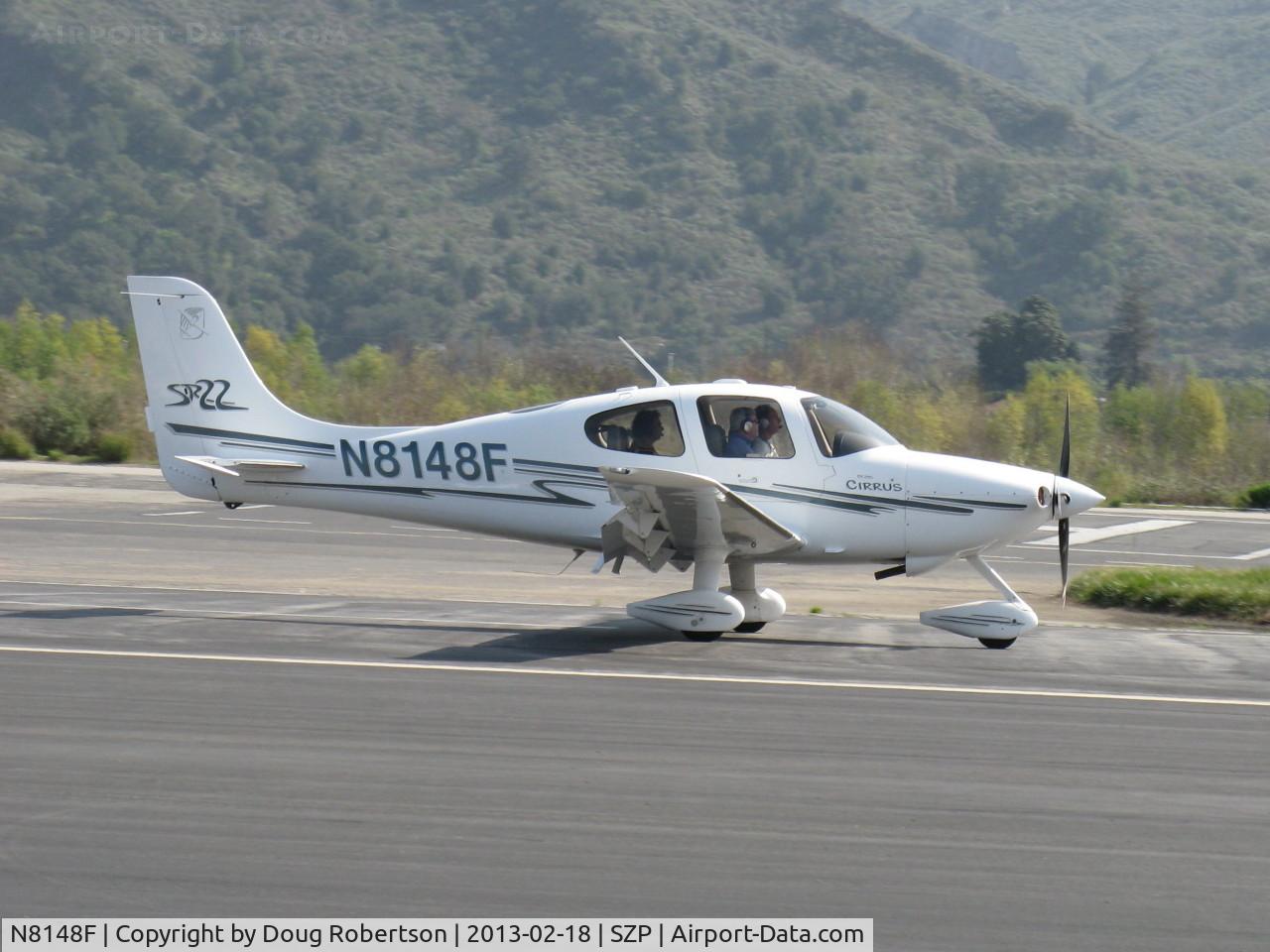 N8148F, 2003 Cirrus SR22 C/N 0769, 2003 Cirrus SR22, Continental IO-550-N 310 Hp, landing roll Rwy 22