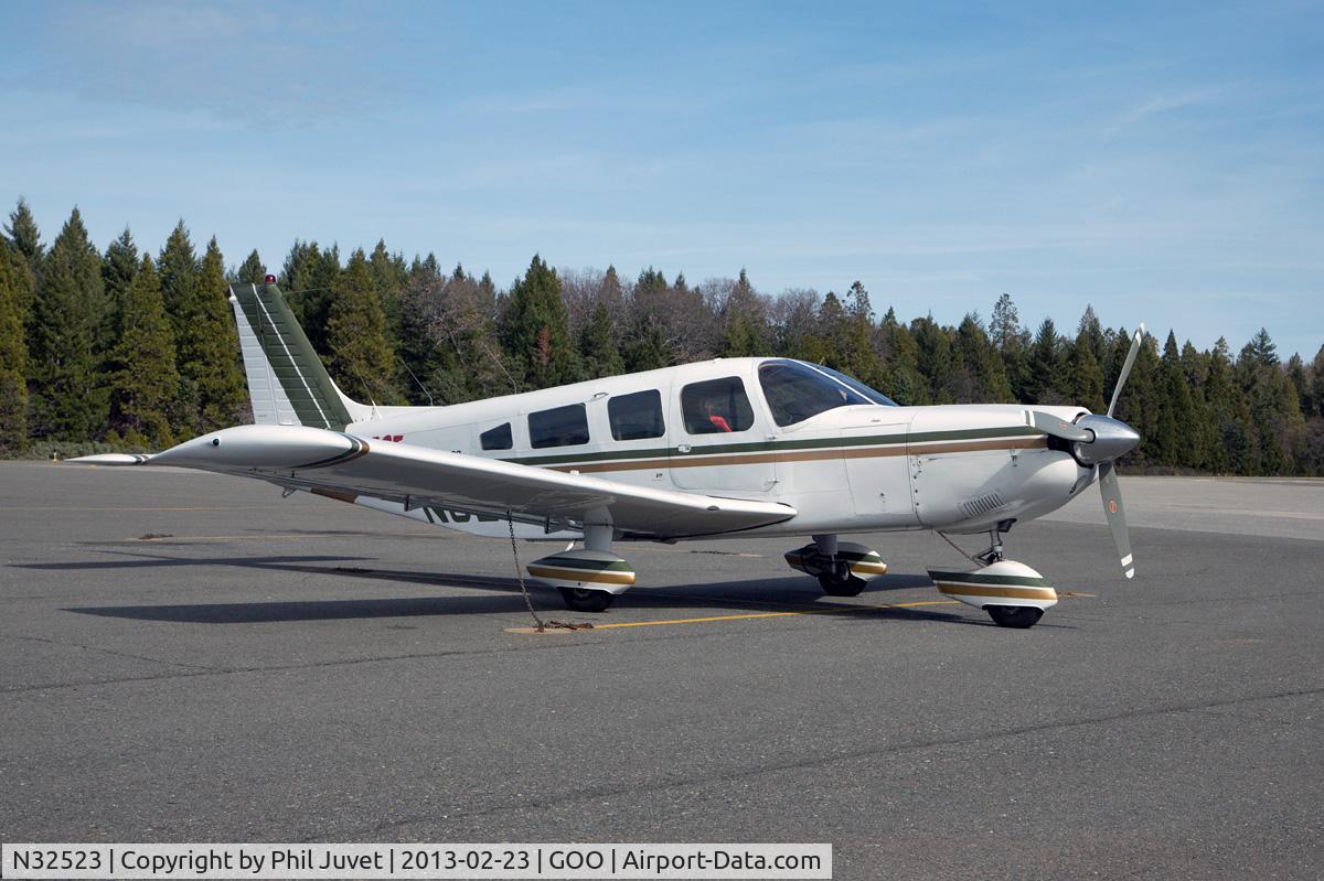 N32523, 1974 Piper PA-32-300 Cherokee Six C/N 32-7540046, Parked at Nevada County Air Park, Grass Valley, CA.