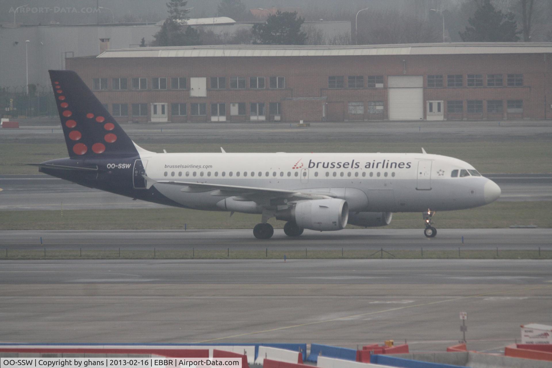 OO-SSW, 2007 Airbus A319-111 C/N 3255, Brussels Airlines