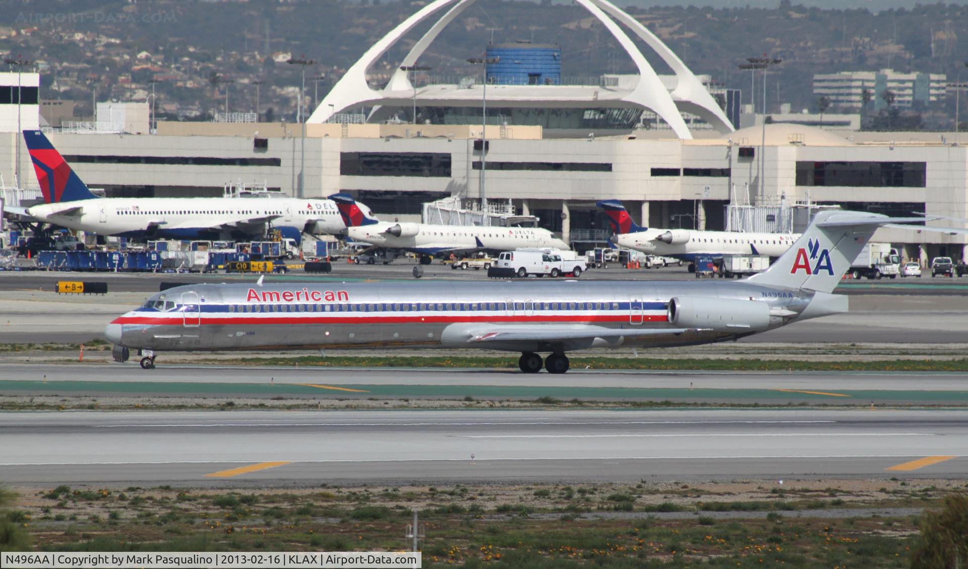 N496AA, 1989 McDonnell Douglas MD-82 (DC-9-82) C/N 49734, MD-82