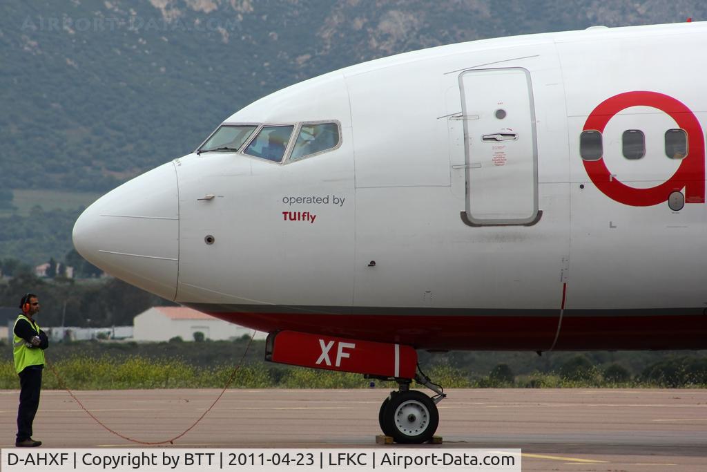 D-AHXF, 2007 Boeing 737-7K5 C/N 35136, Man vs Plane