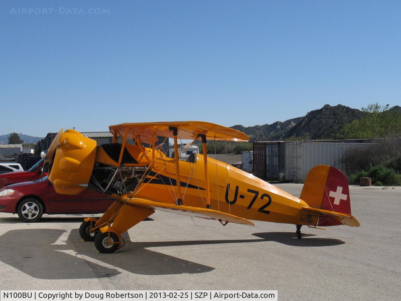 N100BU, 1939 Doflug Bu-133 Jungmeister C/N 19, 1939 Dorniere Werke BU 133 JUNGMEISTER, Lycoming O-360-A1D 180 Hp, maintenance panel off