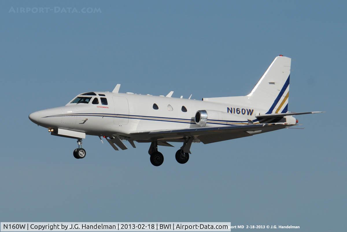 N160W, 1972 North American Sabre 40A C/N 282-101, On final To 33L