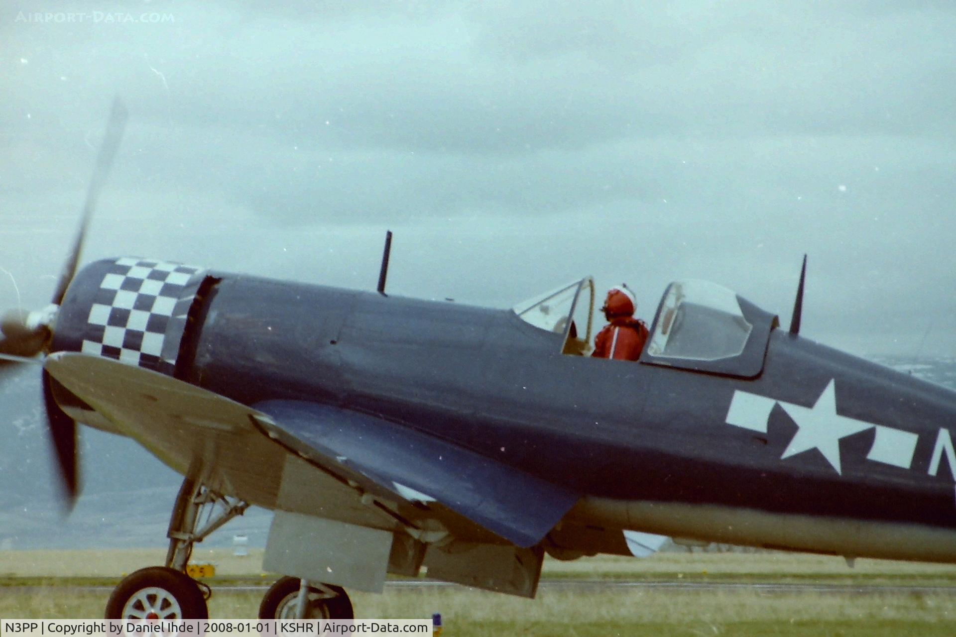 N3PP, 1941 Goodyear FG-1D Corsair C/N 3770, Corsair at KSHR around 1983