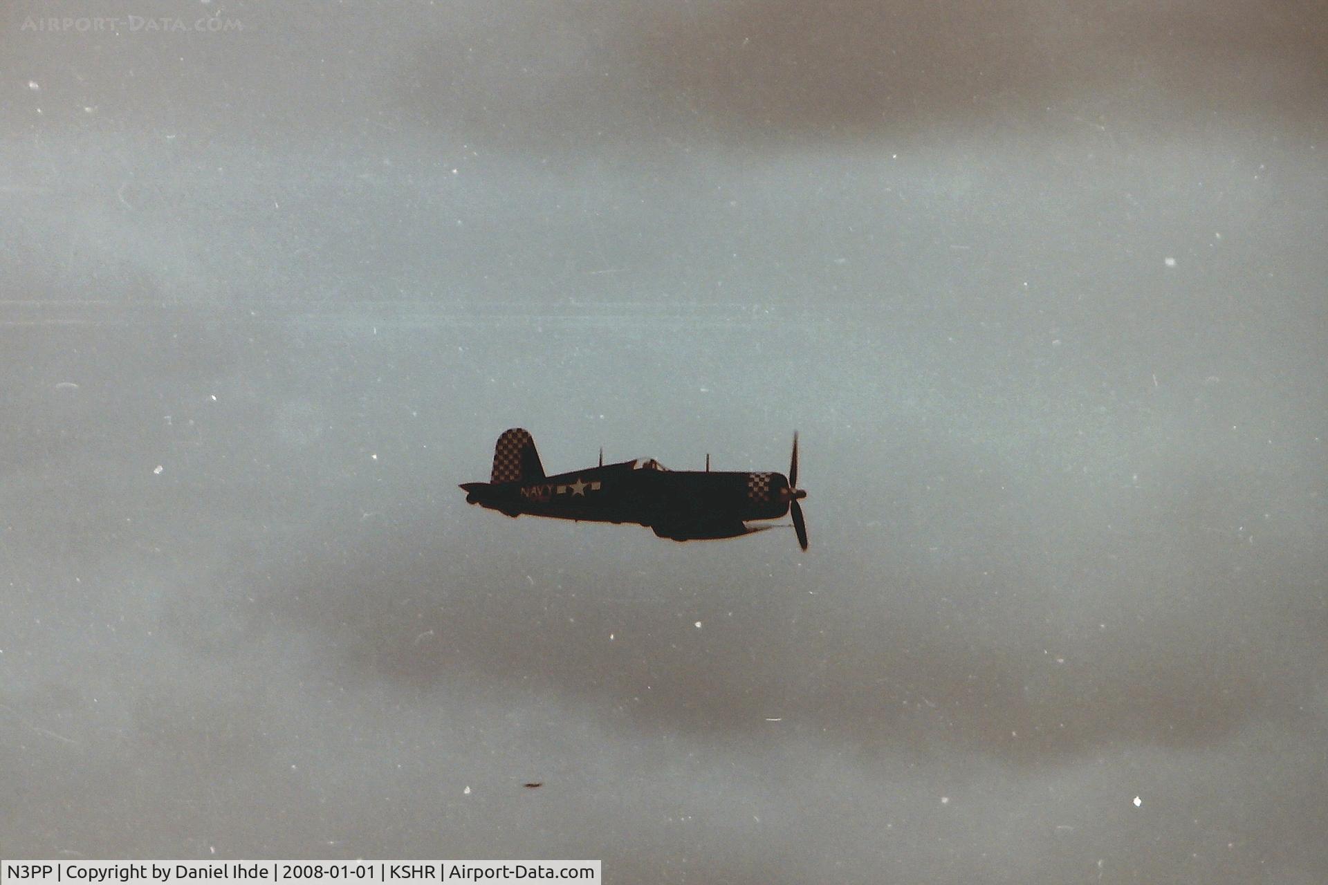 N3PP, 1941 Goodyear FG-1D Corsair C/N 3770, F4U Corsair at KSHR around 1983