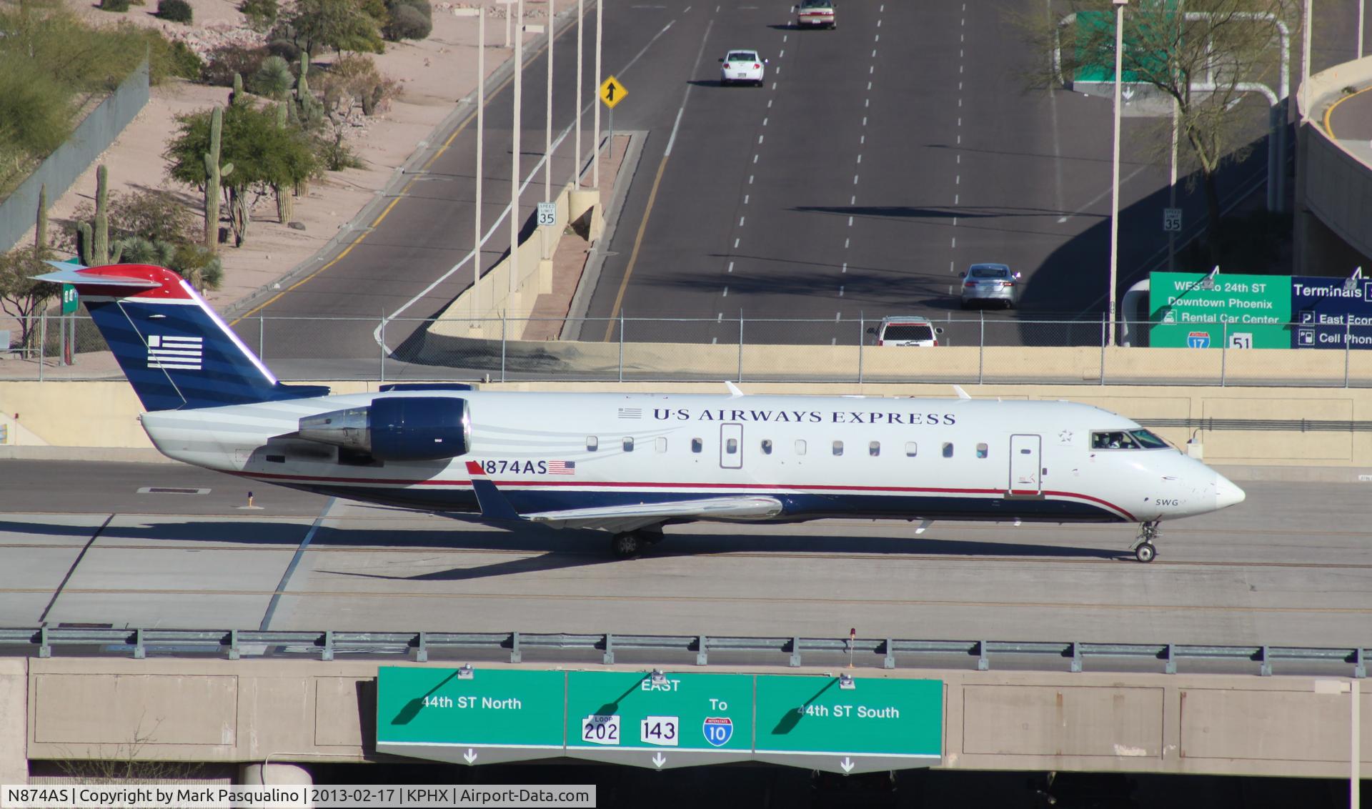 N874AS, 2001 Bombardier CRJ-200ER (CL-600-2B19) C/N 7551, CL-600-2B19